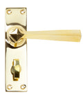 From The Anvil's Polished Brass Straight Lever Bathroom Set