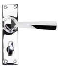 From The Anvil's Polished Chrome Straight Lever Bathroom Set
