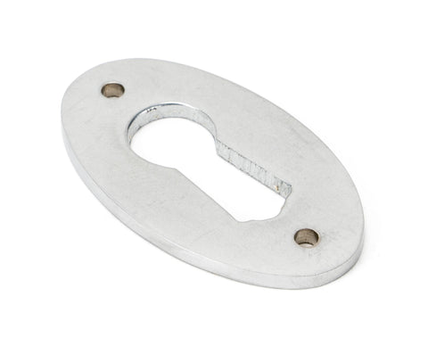 From The Anvil's Satin Chrome Oval Escutcheon