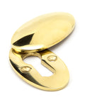 From The Anvil's Polished Brass Oval Escutcheon