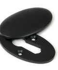 From The Anvil's Aged Bronze Oval Escutcheon