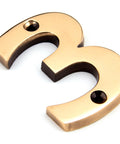 From The Anvil's Polished Bronze Polished Bronze Numeral
