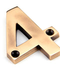 From The Anvil's Polished Bronze Polished Bronze Numeral