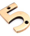 From The Anvil's Polished Bronze Polished Bronze Numeral
