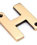 From The Anvil's Polished Bronze Polished Bronze Letter