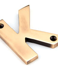 From The Anvil's Polished Bronze Polished Bronze Letter