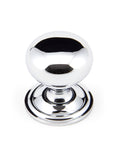 From The Anvil's Polished Chrome Mushroom Cabinet Knob