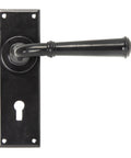 From The Anvil's Black Regency Lever Lock Set