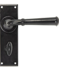 From The Anvil's Black Regency Lever Bathroom Set