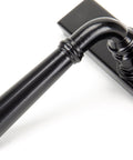 From The Anvil's Black Regency Slimline Lever Espag. Lock Set