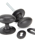 From The Anvil's External Beeswax Oval Mortice/Rim Knob Set