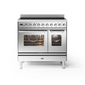 Ilve 90cm Roma Double Oven 6 Zone Induction Range Cooker