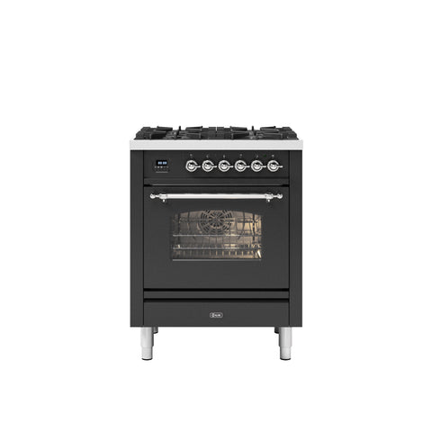 Ilve 70cm Milano 4 Burner Single Oven Dual Fuel Range Cooker
