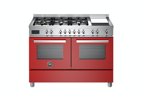 Bertazzoni Professional 120 cm 6-burner + griddle, Electric Double Oven