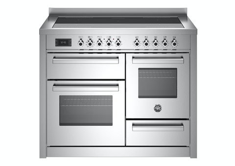 Bertazzoni Professional 110 cm induction top electric triple oven