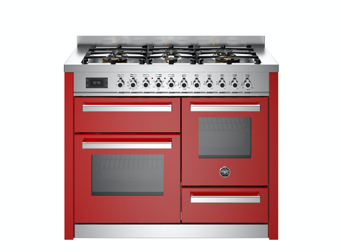 Bertazzoni Professional 110 cm 6-burner electric triple oven