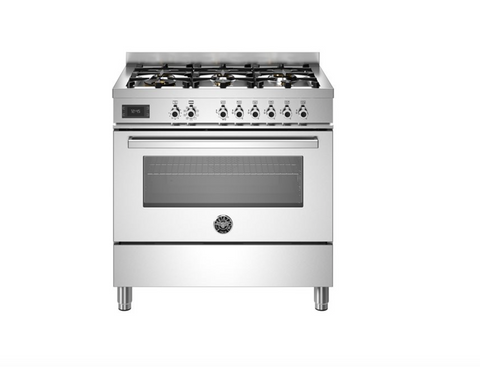 Bertazzoni Professional 90 cm 6-Burner single electric oven