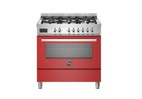 Bertazzoni Professional 90 cm 6-Burner single electric oven