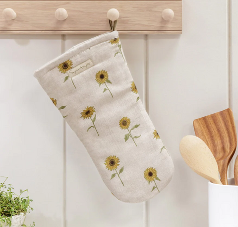 Sophie Allport Sunflower Linen Oven Mitt
