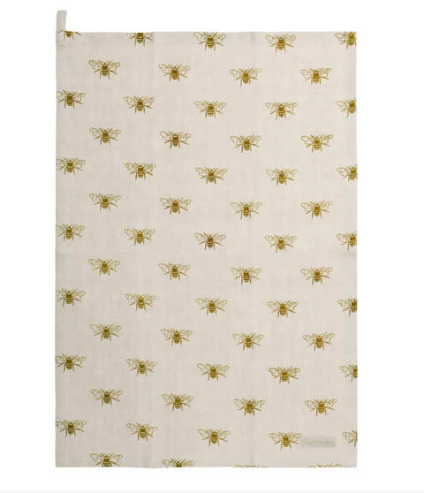Sophie Allport Bees Linen Tea Towel
