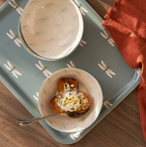 Sophie Allport Stoneware Dessert Bowl - Dragonfly