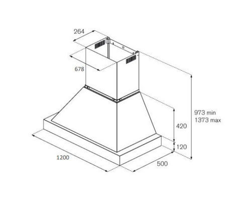 120 cm Wall Mount, 1 motor - Heritage Series
