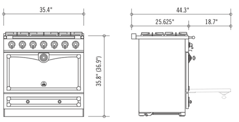 CornueFe 90 Albertine Dual Fuel