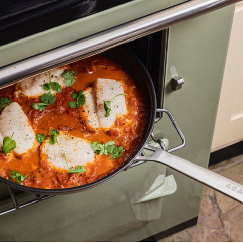 AGA 5-Ply Stainless Steel 28cm Coated Frying Pan