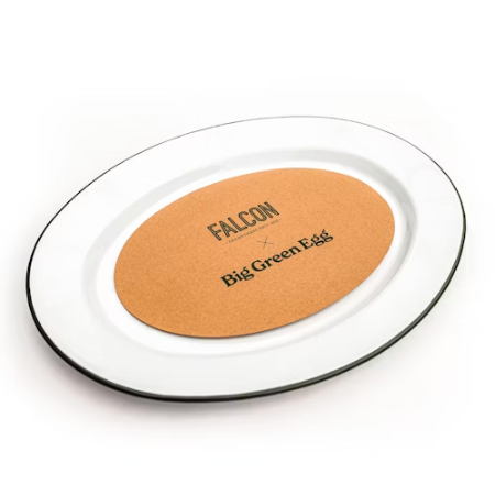 Falcon Enamelware X Big Green Egg Oven To Table Oval Plate