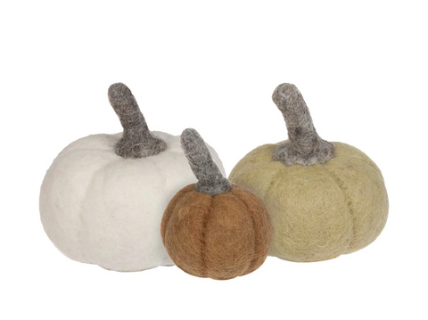 Sophie Allport Felt Pumpkins (Set of 3)