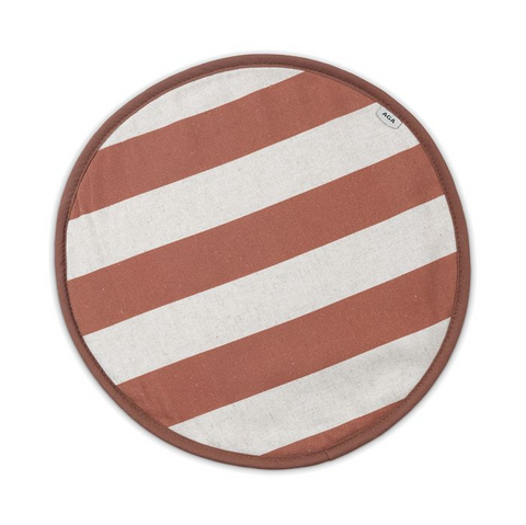 AGA Bistro Driftwood Brown Striped Chefs Pad