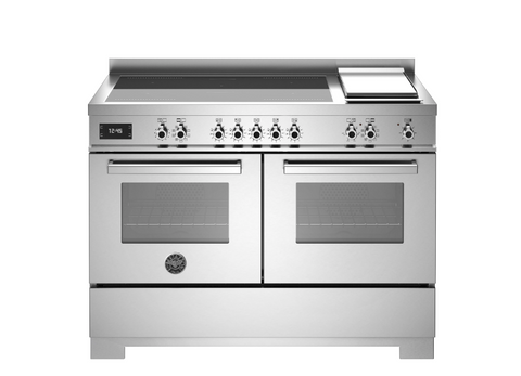 NEW Bertazzoni Professional 120cm Induction Top + Griddle, Electric Double Oven