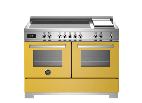 NEW Bertazzoni Professional 120cm Induction Top + Griddle, Electric Double Oven