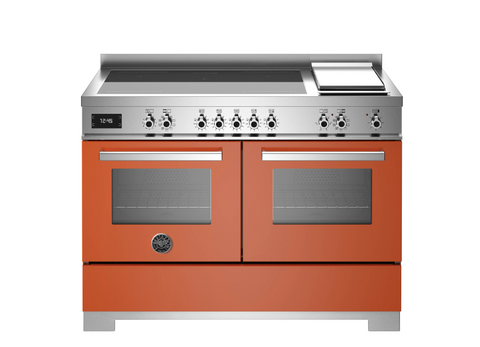 NEW Bertazzoni Professional 120cm Induction Top + Griddle, Electric Double Oven