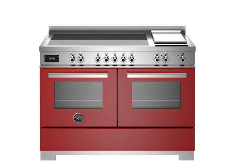 NEW Bertazzoni Professional 120cm Induction Top + Griddle, Electric Double Oven