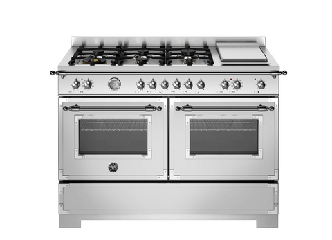 NEW Bertazzoni Heritage 120cm Dual Fuel Twin Oven with Griddle