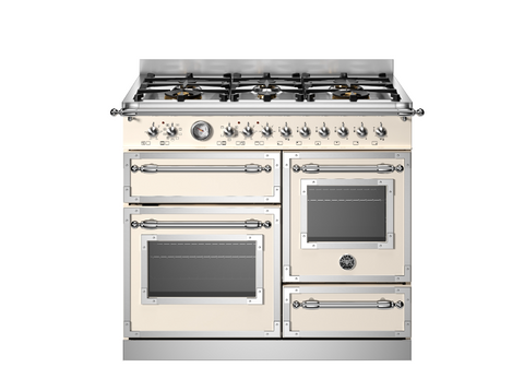 NEW Bertazzoni Heritage 100cm 6-Burner, Electric Triple Oven