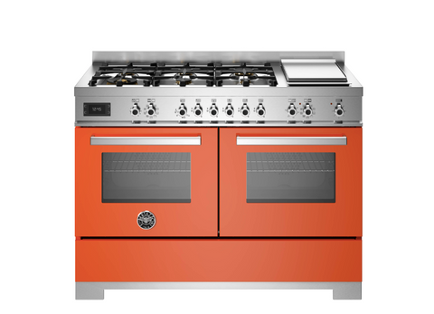 NEW Bertazzoni Professional 120 cm 6-Burner + Griddle, Electric Double Oven