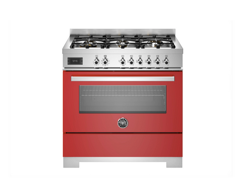 NEW Bertazzoni Professional 90 cm 6-Burner Single Electric Oven