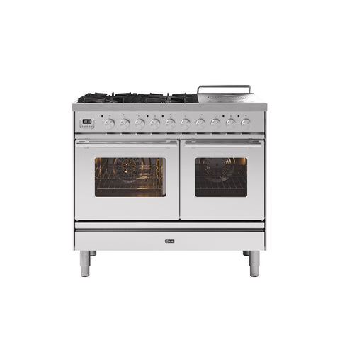 Ilve 100cm Roma Coup De Feu Dual Fuel Range Cooker