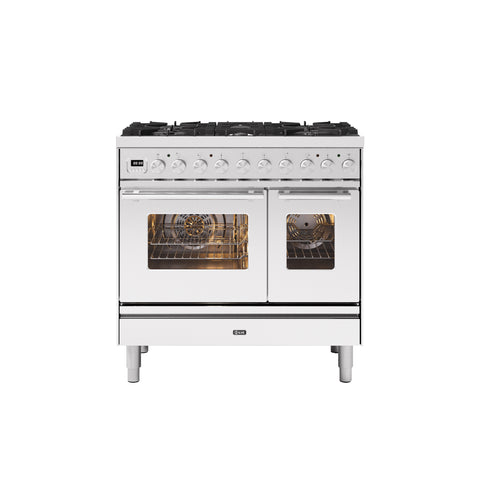 Ilve 90cm Roma 6 Burner Double Oven Gas Range Cooker
