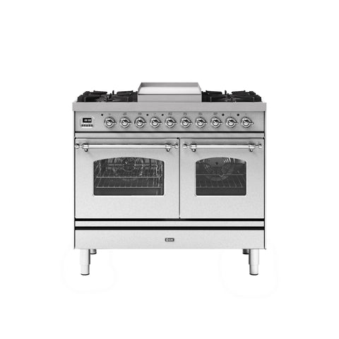 Ilve 100cm Milano Fry Top Double Oven Dual Fuel Range Cooker