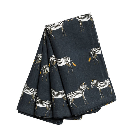 Sophie Allport Napkins - Set of 4 - ZSL - Zebra