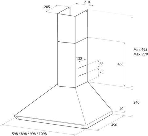 Rangemaster 90cm Classic Chimney Hood