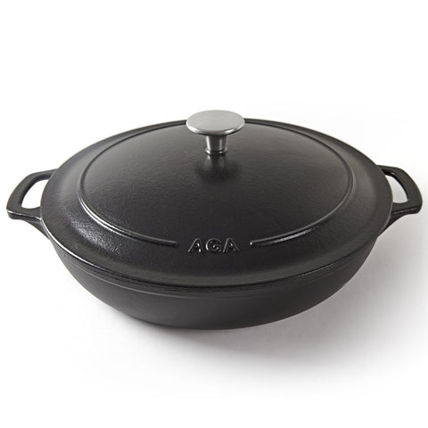 AGA Cast Iron 30cm Buffet Casserole - Black