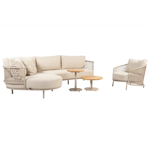 4 Seasons Outdoor Sardinia Luxury Lounge Set With Puccini Lounge Chair