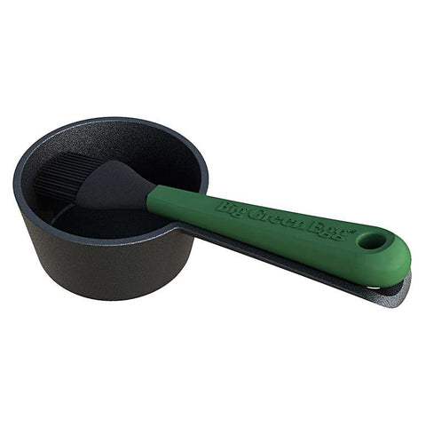 Cast Iron Sauce Pot with Basting Brush
