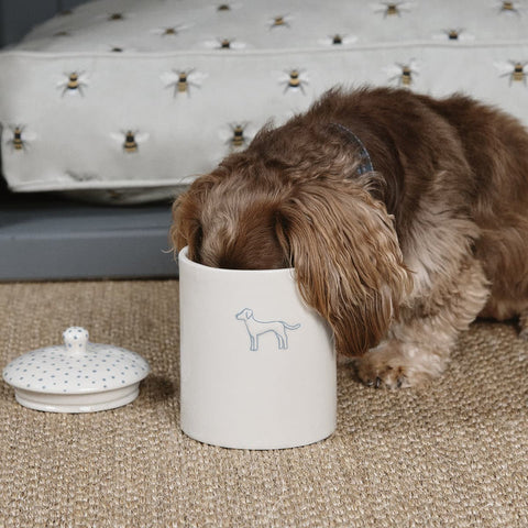 Sophie Allport Stoneware Pet Storage Jar - Patterned - Fetch