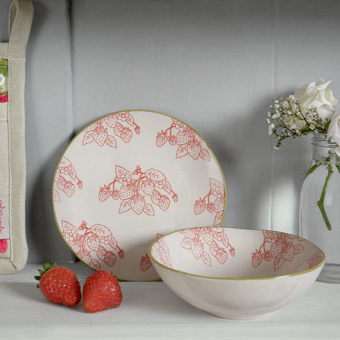 Sophie Allport Stoneware Side Plate - Strawberries