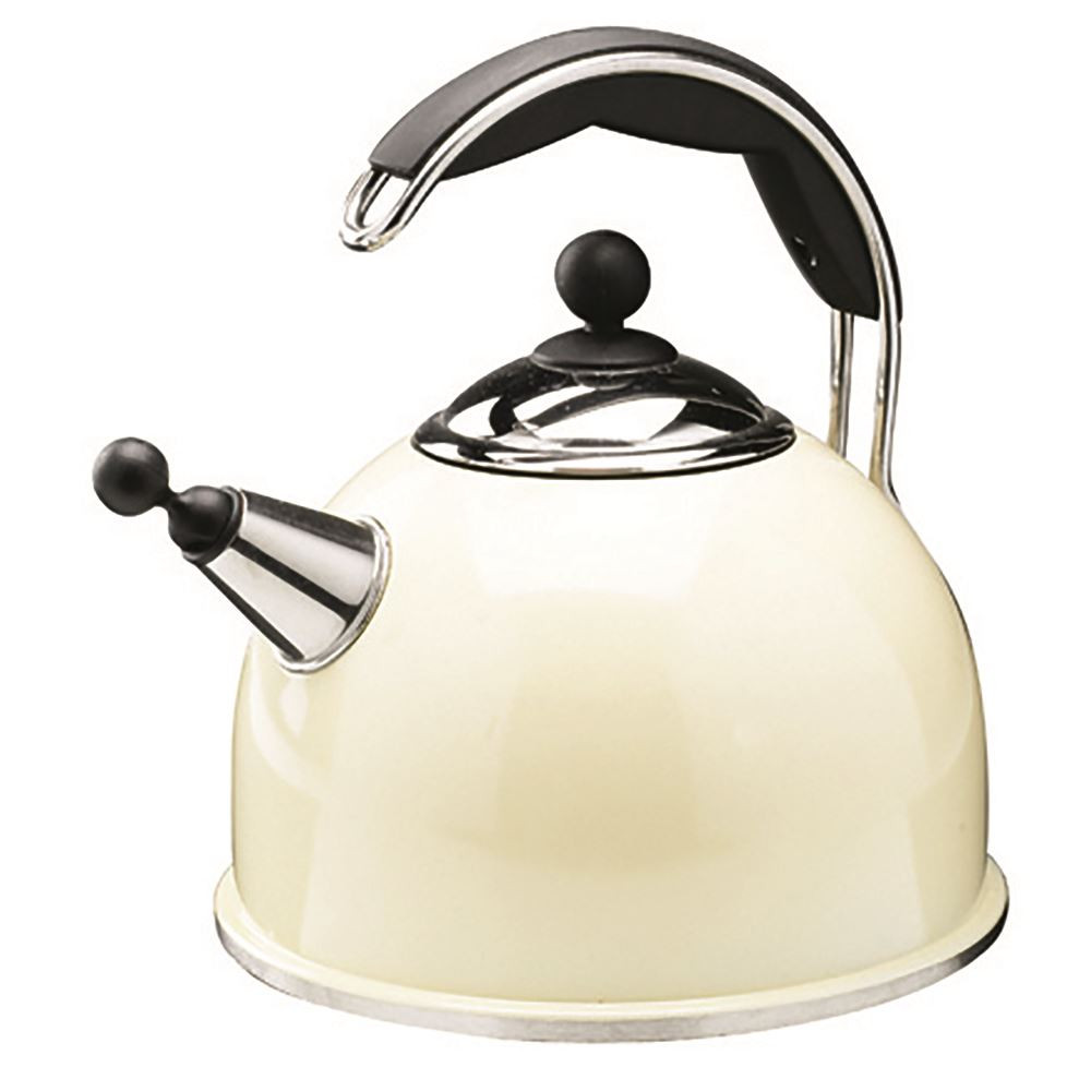 cream whistling kettle